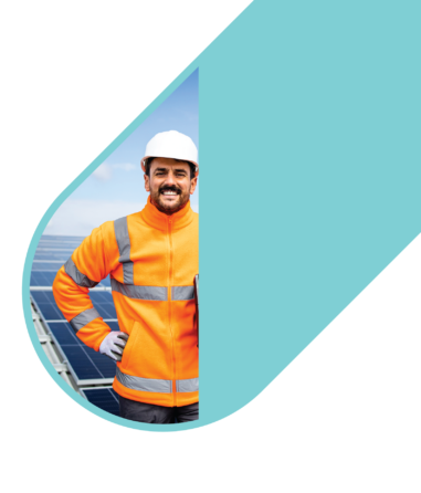 energy and utilities payments mobile header image of a man working for utility company